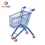 Metal Supermarket Shopping Trolley Colourful Kids Ride With Toy