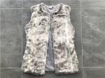 Mocha Color Ladies Faux Fur Gilet , Collarless Neck Faux Fur Coats TW75497