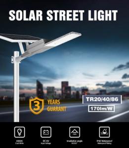 China Cool White 100W LED Solar Street Light IP65 50000 Hours Life Span wholesale