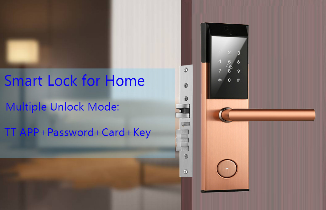 Ss Digital Electronic Keyless Door Locks 300mm Hotel Room Door