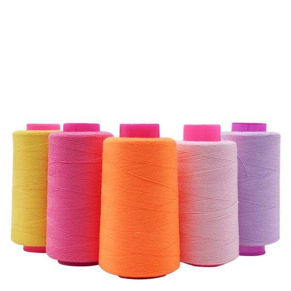 Manufacturers Industrial 100 Spun Polyester Sewing Thread 40/2 Ideal for Dyed Dresses