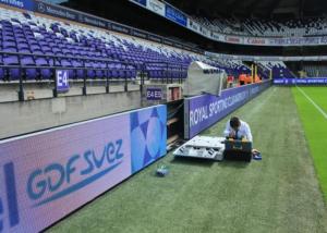 China P10 Advertising Flexible Signs Full Color Outdoor Waterproof Stadium Perimeter Led Screen wholesale