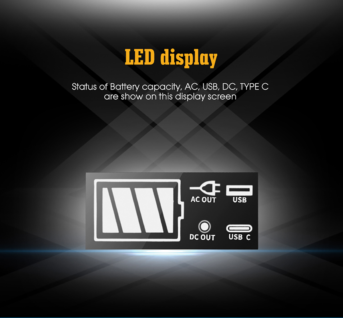 100W Solar Portable Power Station Battery 110V 220V Generator For Outdoor Camping
