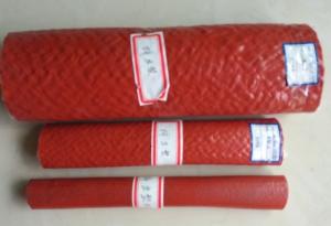 China Heat Resistant Silicone Rubber Fiberglass Sleeving , High Temperature Fire Sleeves on sale