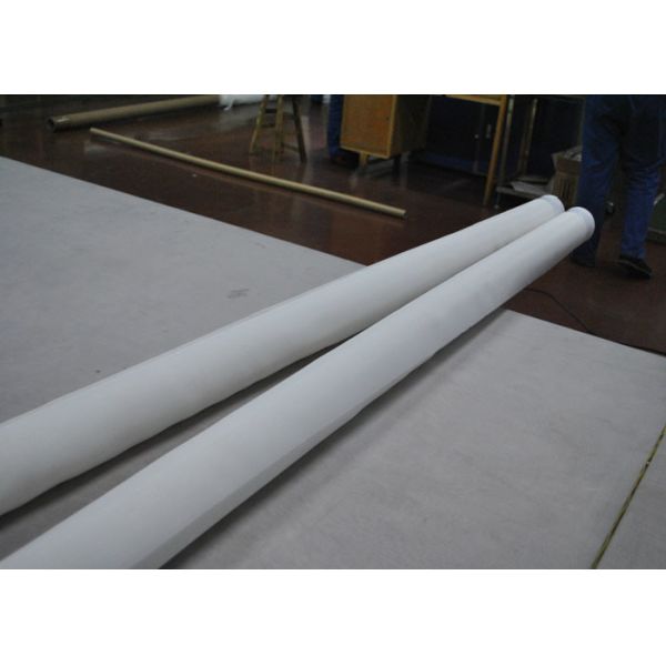 Yellow Polyester Mesh Fabric Silk Screen Tshirt Printing High Density , 91 Micron