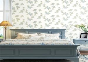 China Flower Pattern Country Style Wallpaper Interior Decorating For Wall , SGS CE Standard wholesale