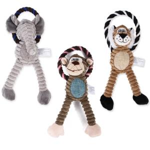 China New Pet Toy Dog Plush Bite Accompany Toy Vent Cartoon Monkey Lion wholesale