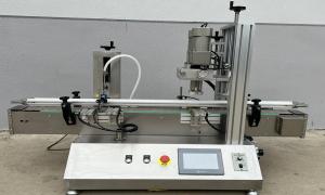 China GMP Tabletop Liquid Magnetic Pump Filling Capping Machine 10-5000ML wholesale