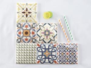 China 152x152mm Glossy Cladding Tiles For Interior Walls Popular Decoration Bread Design wholesale