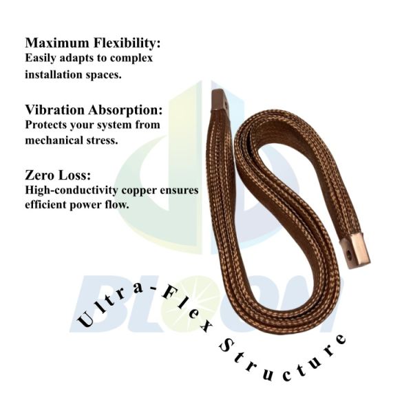 High-Density T2 Copper Braided Flexible Connector with Zero-Resistance Bond for Precision Resistance Welding