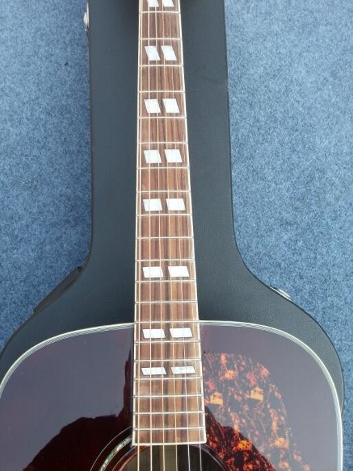 Sunburst Chibson G45 acoustic guitar classic twin rhombic inlays rosewood body G45 electric acoustic guitar