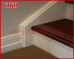 Double Steel Plate Staircase VK54S Railing 304 Stainless steel Tread beech ,