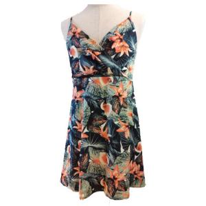 China Summer Halter Sleeveless OEM Backless Floral Maxi Dress wholesale