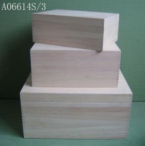 China Wooden gift boxes, paulownia wood box, light box, dovetail constructure wholesale