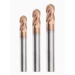 Precision 4-Flute Carbide Ball Nose End Mill for Metalworking