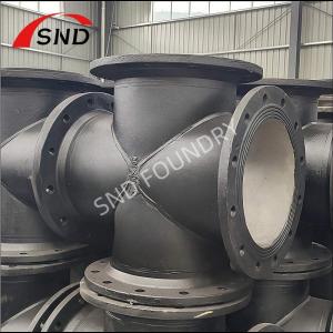 China All Kinds Of DI Flanged Cross Cast Iron Socket Cross For Industrial Pipeline wholesale