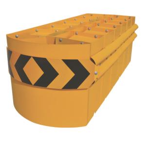 China Hot DIP Galvanized Steel Crash Cushions Barrier For Outdoor Security wholesale