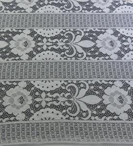 Floral Trident Polka dots Cotton Nylon Lace Fabric For Dressing  152CM Width
