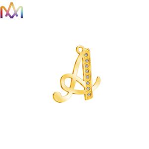 China Diamond Studded Gothic 26 PCS Alphabet Letter Pendant wholesale