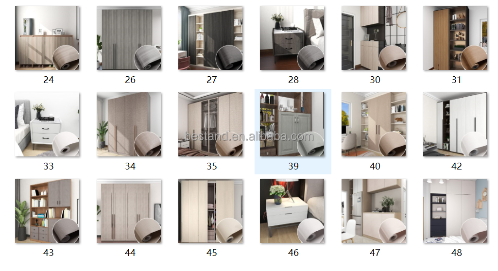 Home Decor Wood Grain Design Self Adhesive Furniture Film Waterproof Wallpaper Nature Wood Paper