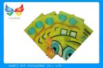 Yellow Drink Bottle Labels , Printed Packaging Film With Multiple Extrusion