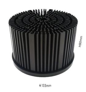 China Durable Round Extruded Aluminum Heatsink , Anti Oxidation Skived Fin Heat Sink wholesale