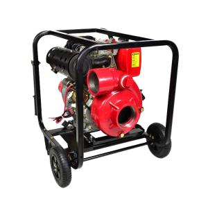 China High Lift Cast Iron Fire Fighting Pumps 100mm Outlet 4x4 Inch Diesel Engine wholesale