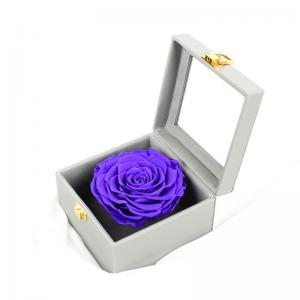 China Multi Color 7-8CM Preserved Rose Gift Box For Valentines Gift / Party wholesale