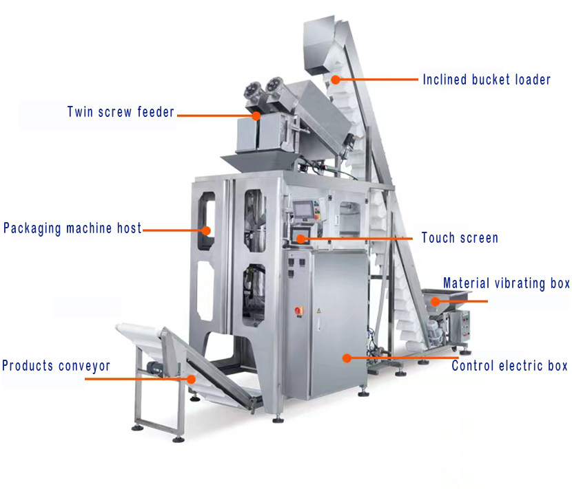 Energy Saving Industrial Automatic Ice Packing Machine For Cube Ice