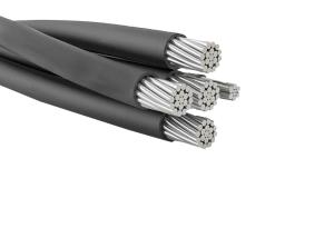 China 0.6KV / 1KV Abc Electrical Aerial Bundled Cables , Quadruplex Service Drop Cable wholesale