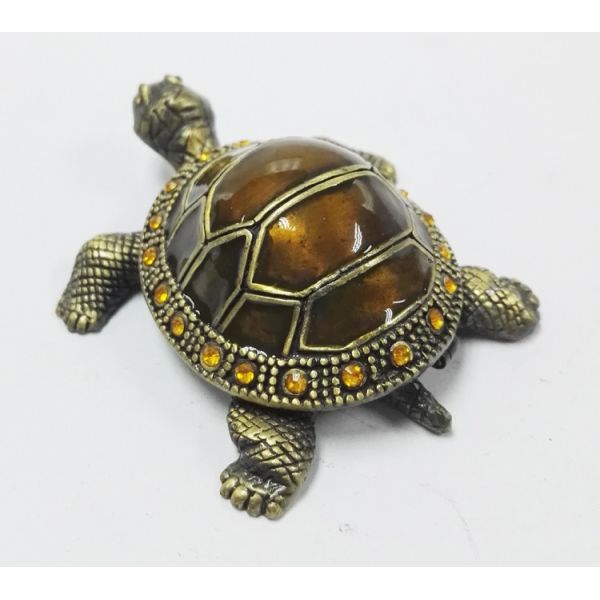 Home Decor Sea Turtle Enameled Trinket Boxes painted turtle trinket box