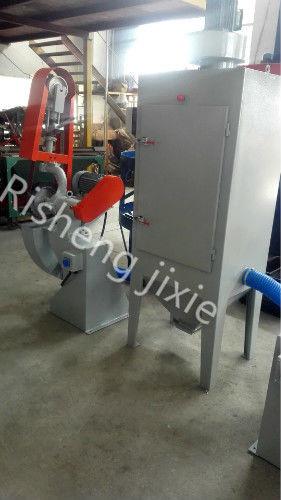 Single Head Abrasive Belt Grinder Machine , Industrial Combination Belt Metal