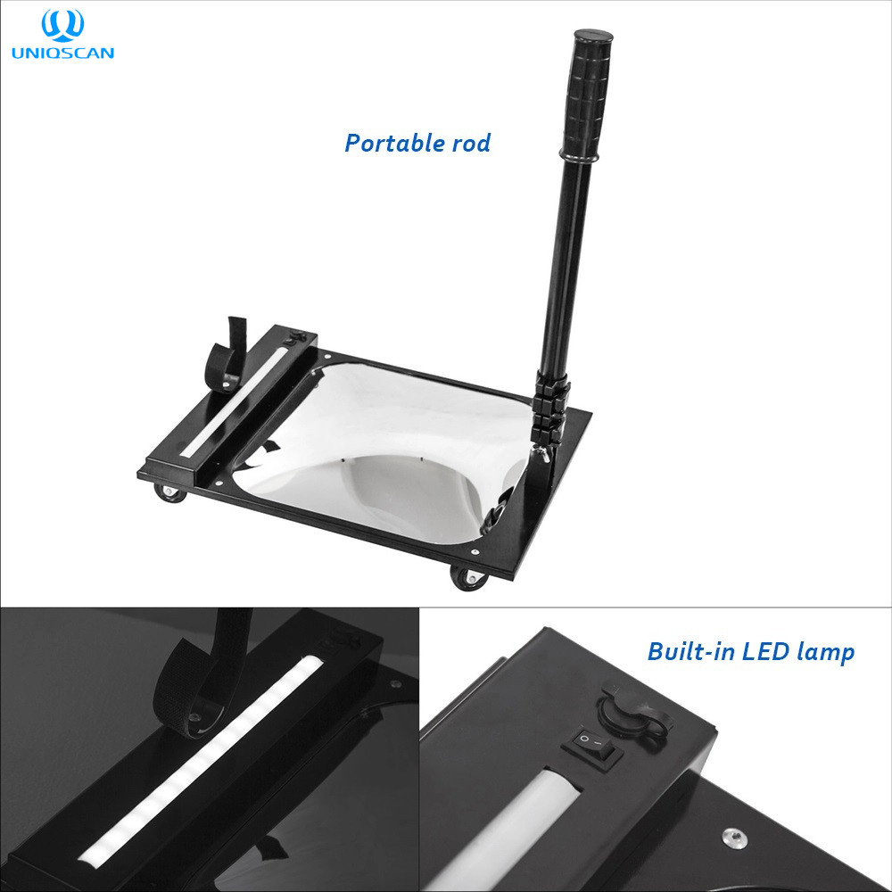 Square 12" Mirror Acrylic Under Vehicle Inspection System