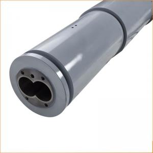 China Twin Bimetallic Screw Barrel 0.5-0.8mm For PVC Pipe Extrusion Machine wholesale