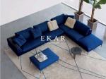 2019 New Modern Italian Leather High End Furniture L Shaped Sofa