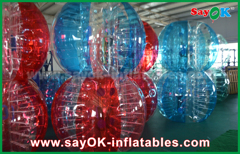 Inflatable Backyard Games PVC TPU Bubble Inflatable Sports Games Football Soccer Bumper Ball For Match / Playing