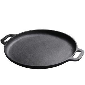 China Outdoor Camping Bbq Plate 30cm Metal Material Cast Iron Reversible wholesale