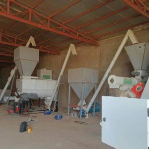 China 1-5 Ton Per Hour Capacity Cattale Pig Chicken Animal Feed Pellet Production Line For Big Feed Pellet Produce Plant on sale