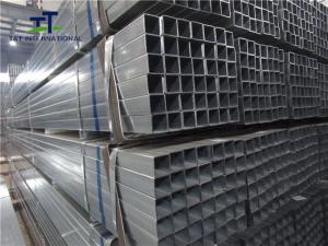 China Zinc Coated Carbon Steel Galvanized Square Pipe 3 Inch Professional Pre Treatments wholesale