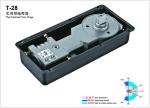 Floor Hinge T-28, color:black or blue, casting iron, weight capacity 100kgs,