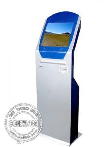 China Pvc Card Printer 19 Inch Touch Screen Computer Kiosk Totem With Nfc And Wifi wholesale