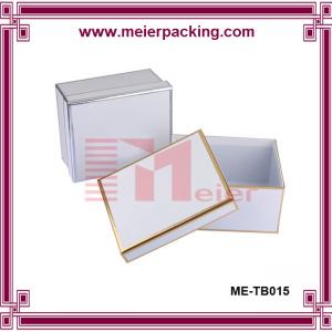China Decorated book shaped rigid paper keepsake box with hot stamping frame wholesale wholesale