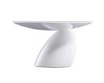 Modern Design red fiberglass painting finish mushroom shape modern round side