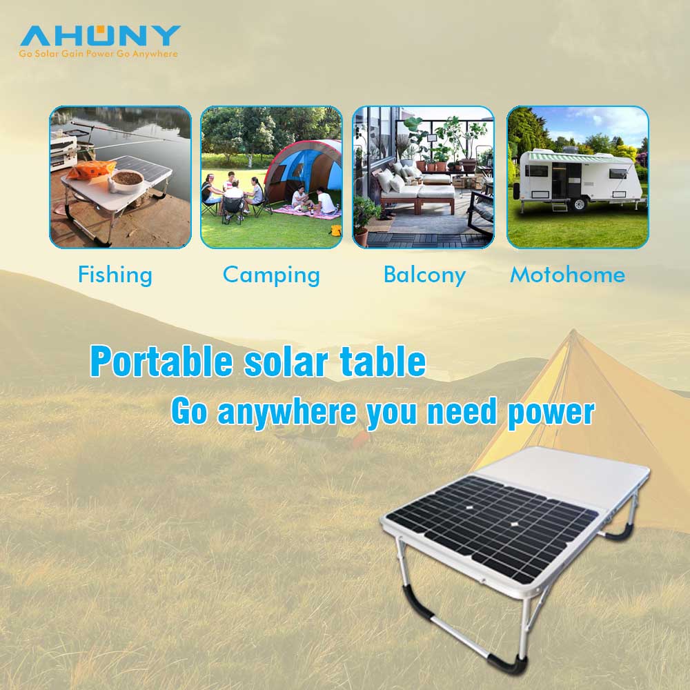 Foldable out up Portable Solar Panel 18w Monocrystalline PV Solar table Panel For Camping Picnic energy system off grid