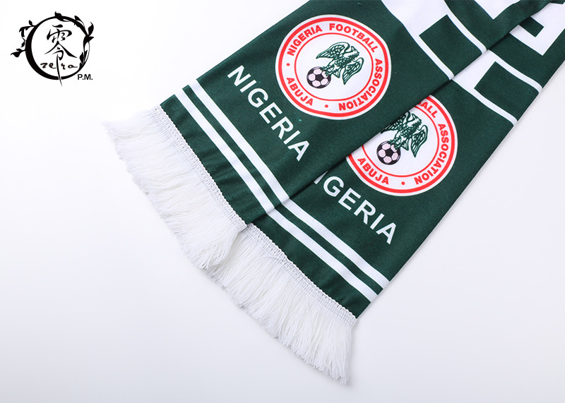 Multi Coloured Nigeria Sublimation Scarf​ Athletic Digital Printing
