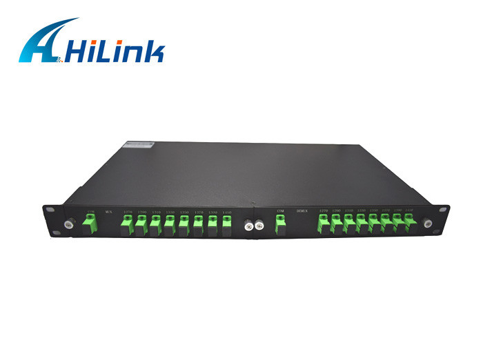Hilink Single Fiber CWDM Mux Demux Module 9 Channel New Condition With LGX Box