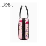 Large Capacity Pink Zip Polyester Travel Toiletry Bag