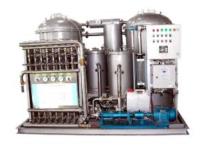 China 0.25KW Vacuum Marine Oily Water Separator Machine With Plunger Pump wholesale