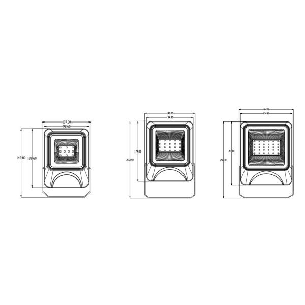 IP66 LED Flood light Outdoor Lighting Floodlight Projector 50W 100W 150W 200W Sport Filed 5year Warranty