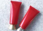 Offset Printing 200ml Red Plastic Cosmetic Tube For Face Wash Cream